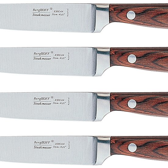 BergHOFF Pakka Wood 4-pc. Steak Knife Set