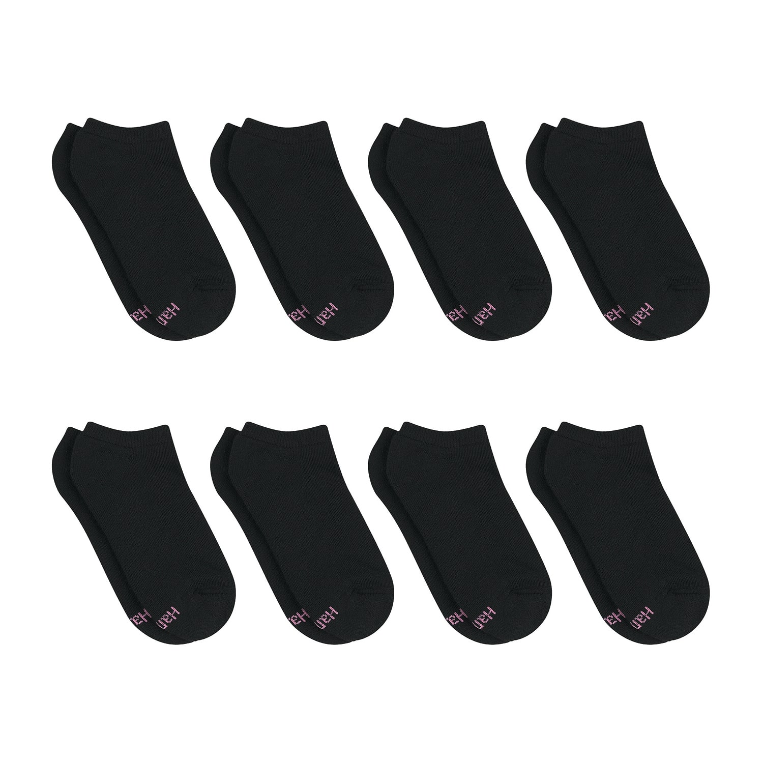 Hanes Cool Comfort Cushion Womens Multi-Pack 8 Pair No Show Socks