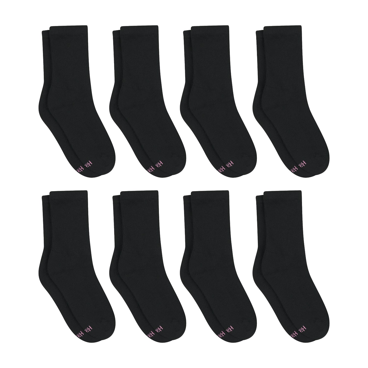 Hanes Cool Comfort Cushion Womens 8 Pair Crew Socks