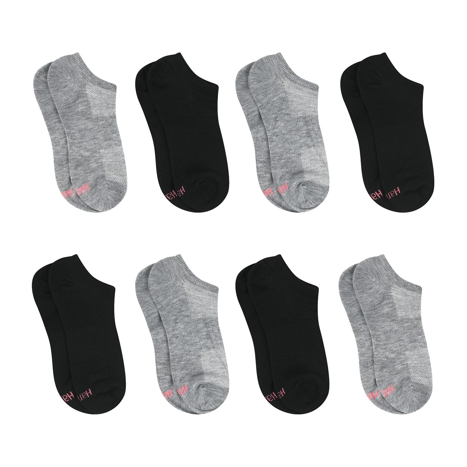 Hanes Cool Comfort Super No Show Womens Breathable Multi-Pack 8 Pair Liner Socks