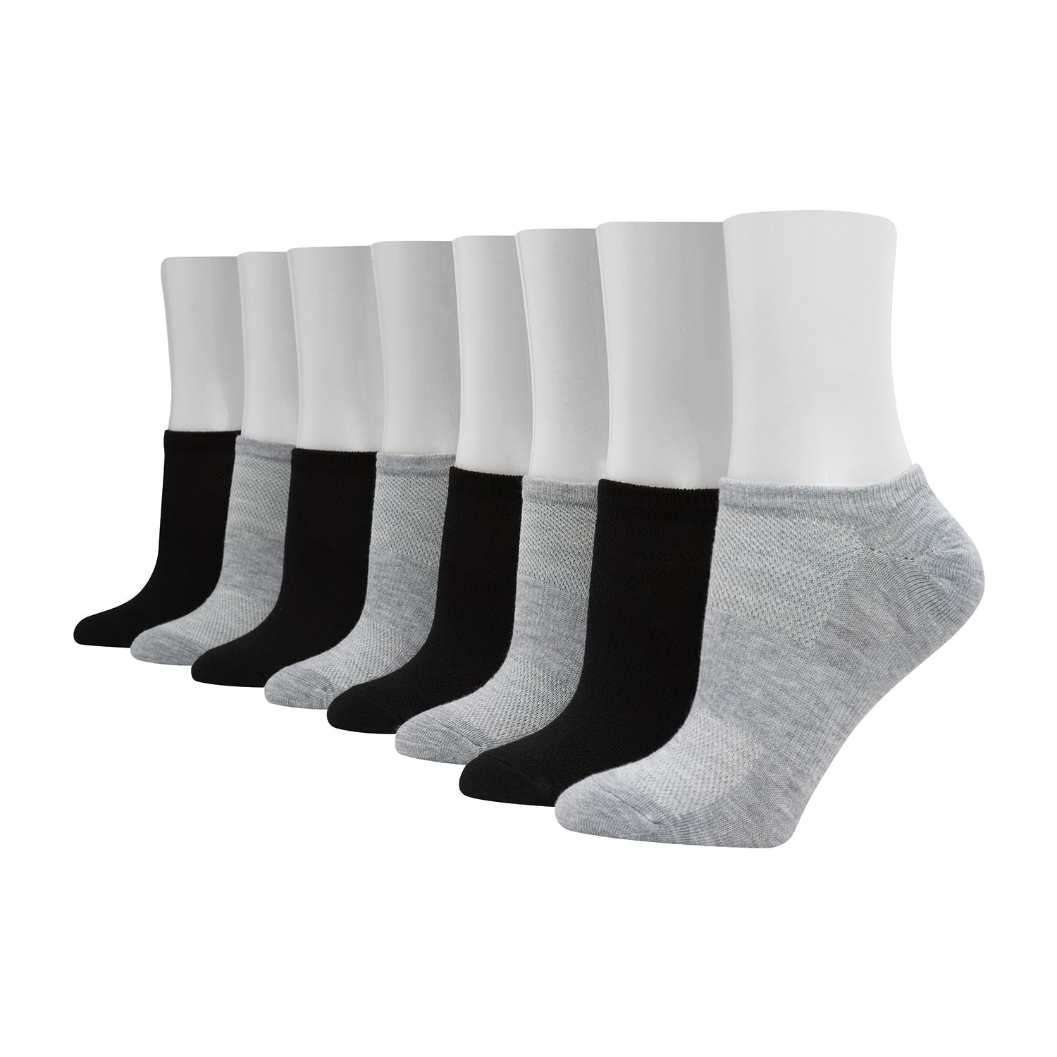 Hanes Cool Comfort Super No Show Womens Breathable Multi-Pack 8 Pair Liner Socks
