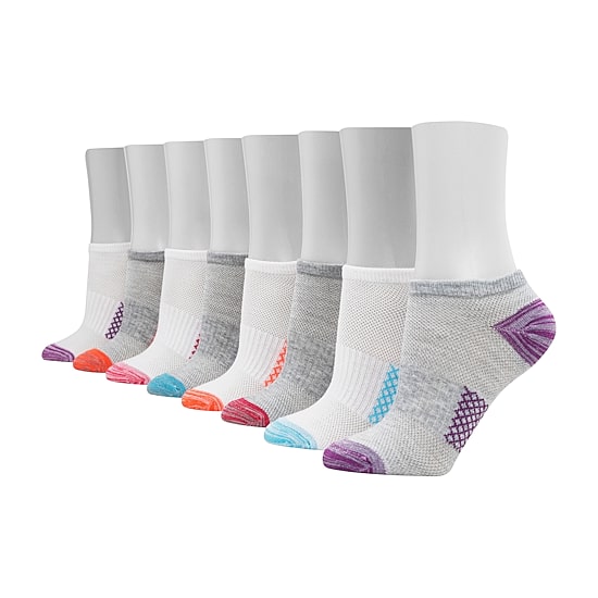 Hanes Cool Comfort Breathable Womens Multi-Pack 8 Pair No Show Socks