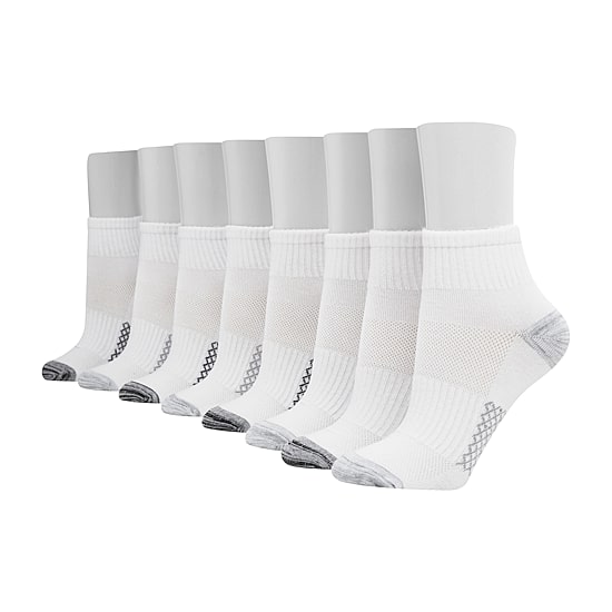 Hanes Cool Comfort Womens BREATHABLE Multi-Pack 8 Pair Quarter Ankle Socks