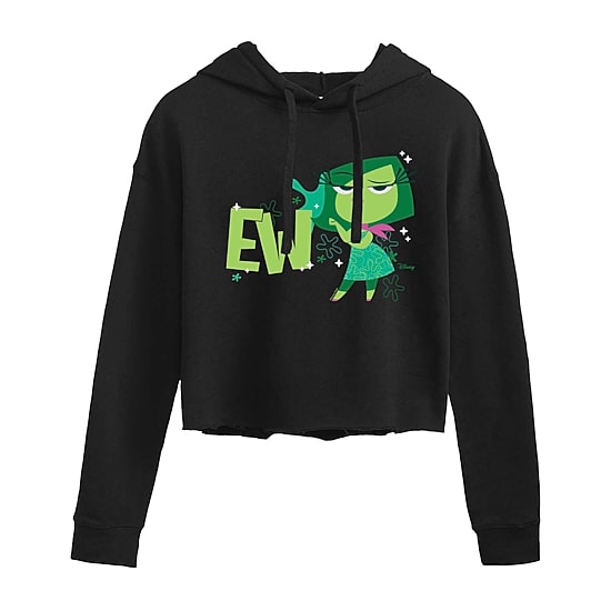 Womens Juniors Long Sleeve Inside Out Hoodie