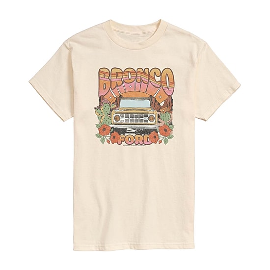 Ford Bronco Tee Womens Juniors Crew Neck Short Sleeve Regular Fit Graphic T-Shirt