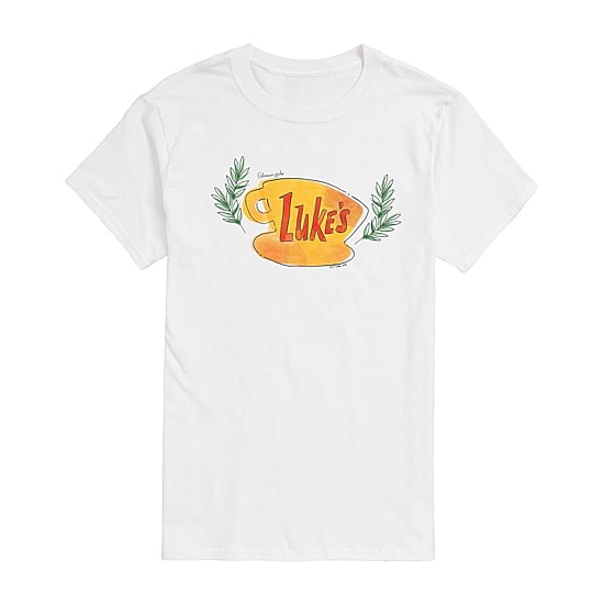 Gilmore Girls Luke'S Tee Womens Juniors Crew Neck Short Sleeve Regular Fit Graphic T-Shirt