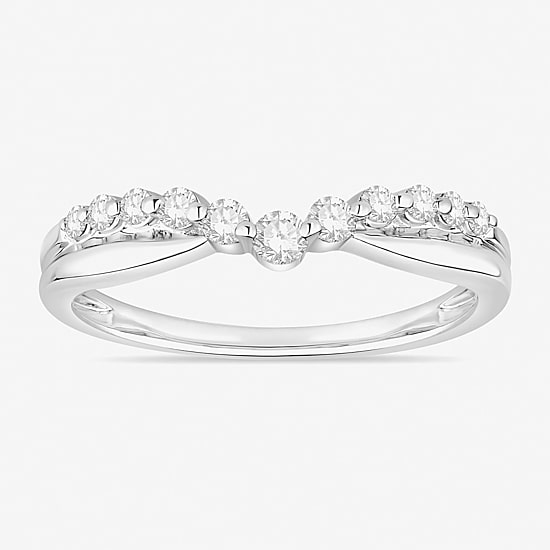 1/4 CT.T.W. Natural Diamond 10K Gold Wedding Band