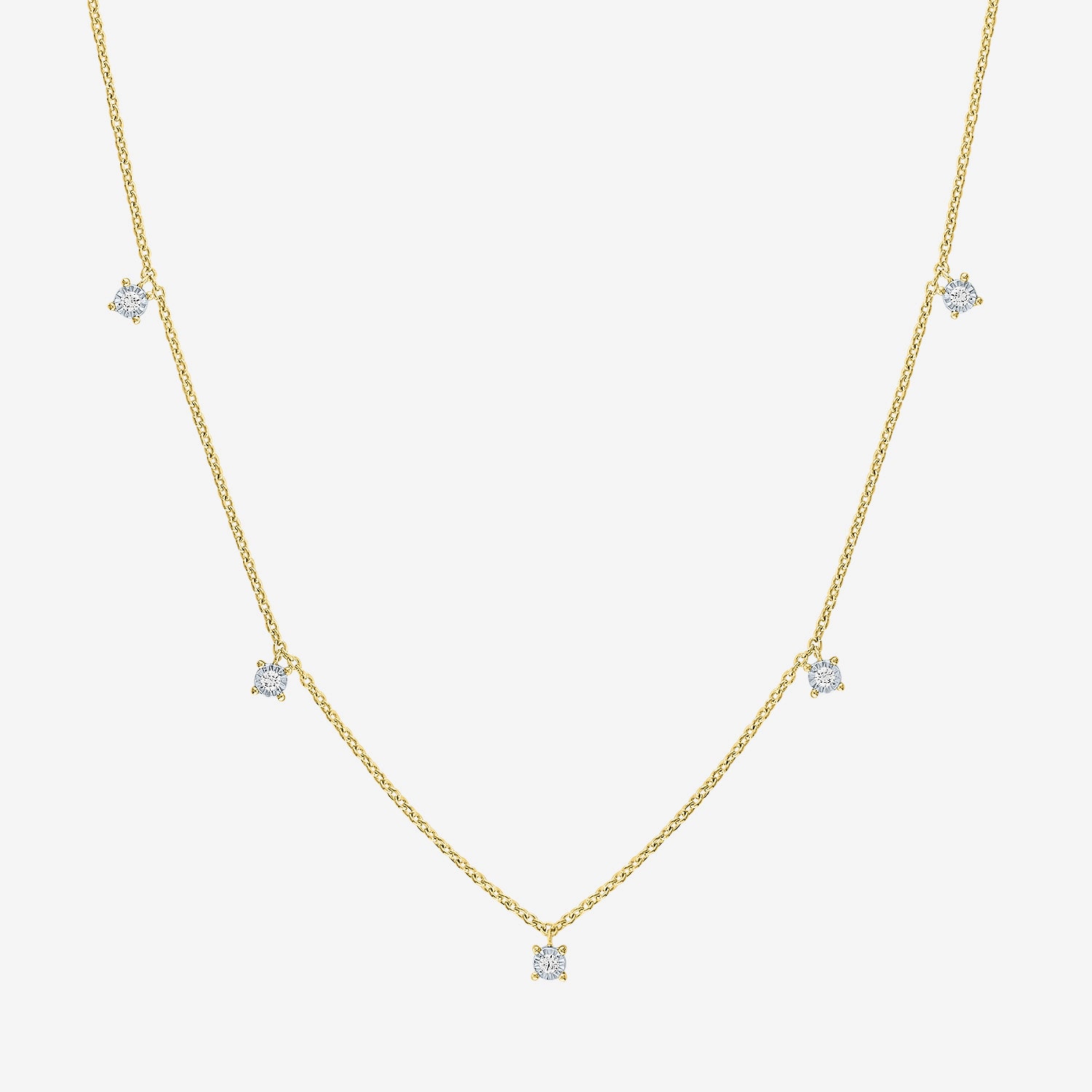 Diamond Addiction (G-H / Si2-I1) Womens 1/10 CT. T.W. Lab Grown White Sterling Silver 18 Inch Pendant Necklace