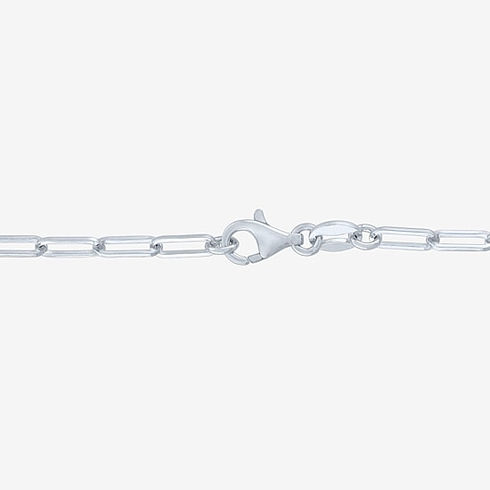 (G-H / I1-I2) Womens White Diamond Sterling Silver 13 Inch Tennis Necklace