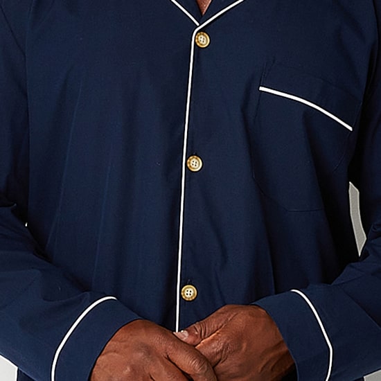 Stafford Modal Mens Long Sleeve 2-pc. Pajama Set