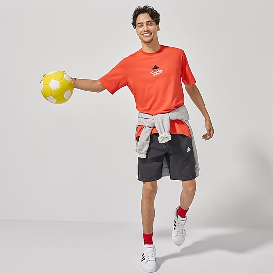 adidas Mens Crew Neck Short Sleeve Regular Fit Graphic T-Shirt
