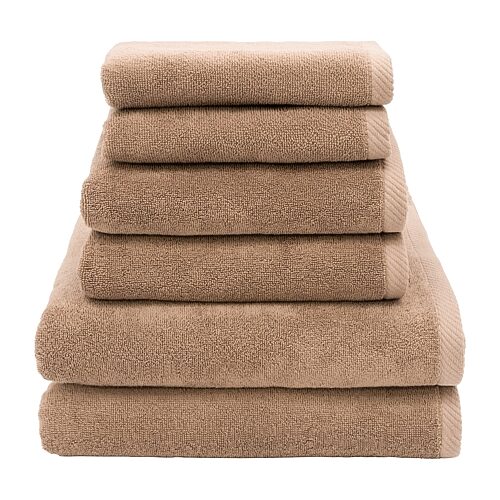 Linum Home Textiles Ediree 6-pc. Quick Dry Bath Towel Set, One Size, Brown