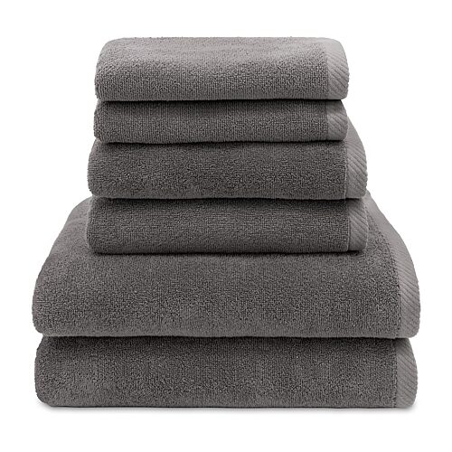 Linum Home Textiles Ediree 6-pc. Quick Dry Bath Towel Set, One Size, Gray