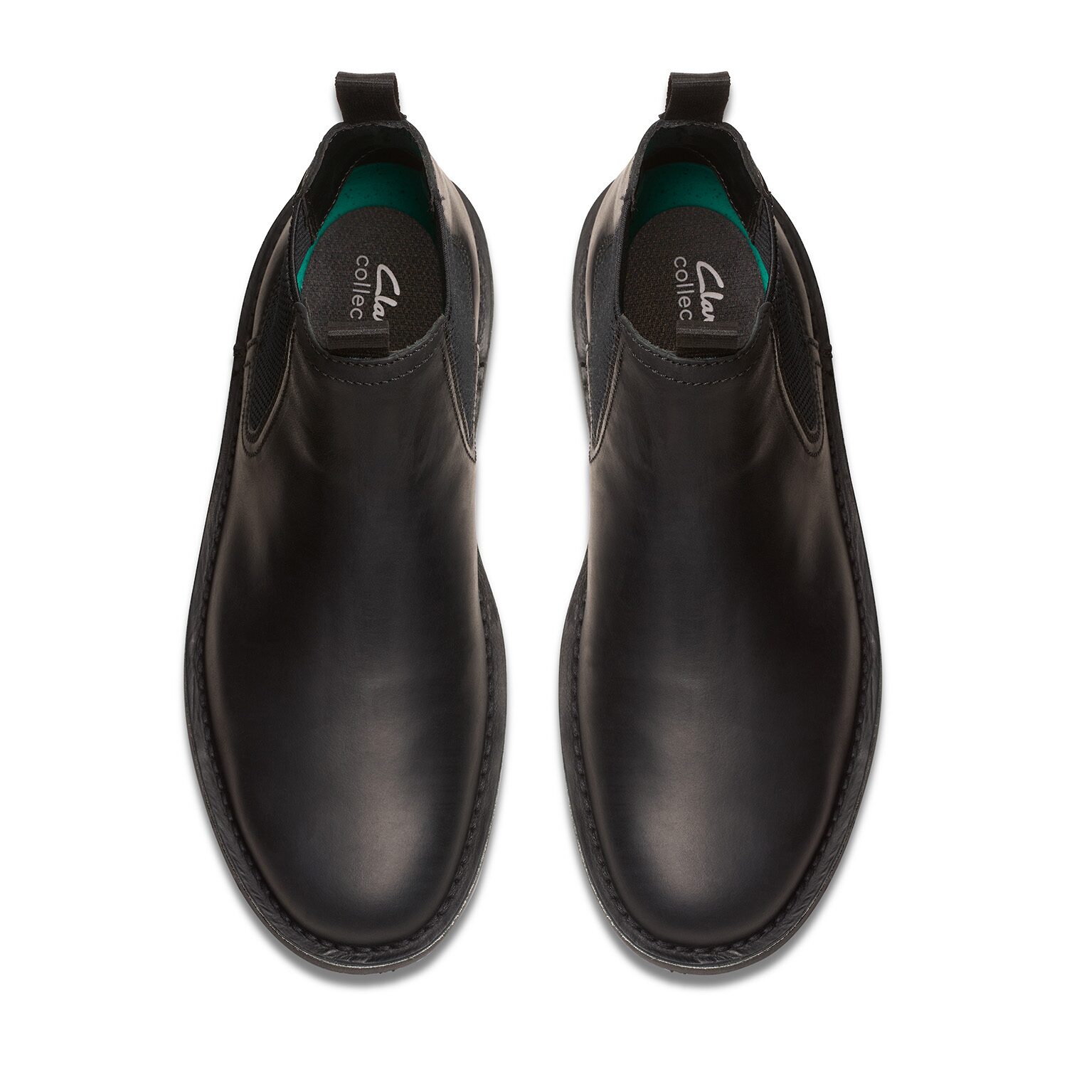 Clarks Mens Shepton Flat Heel Chelsea Boots