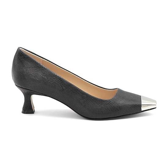 Adrienne Vittadini Gavril Womens Cap Closed Toe Flared Heel Pumps