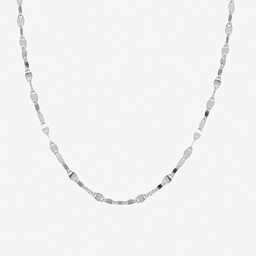 Silver Treasures Mirror Chain Sterling Silver 12 Inch Link Choker Necklace, One Size