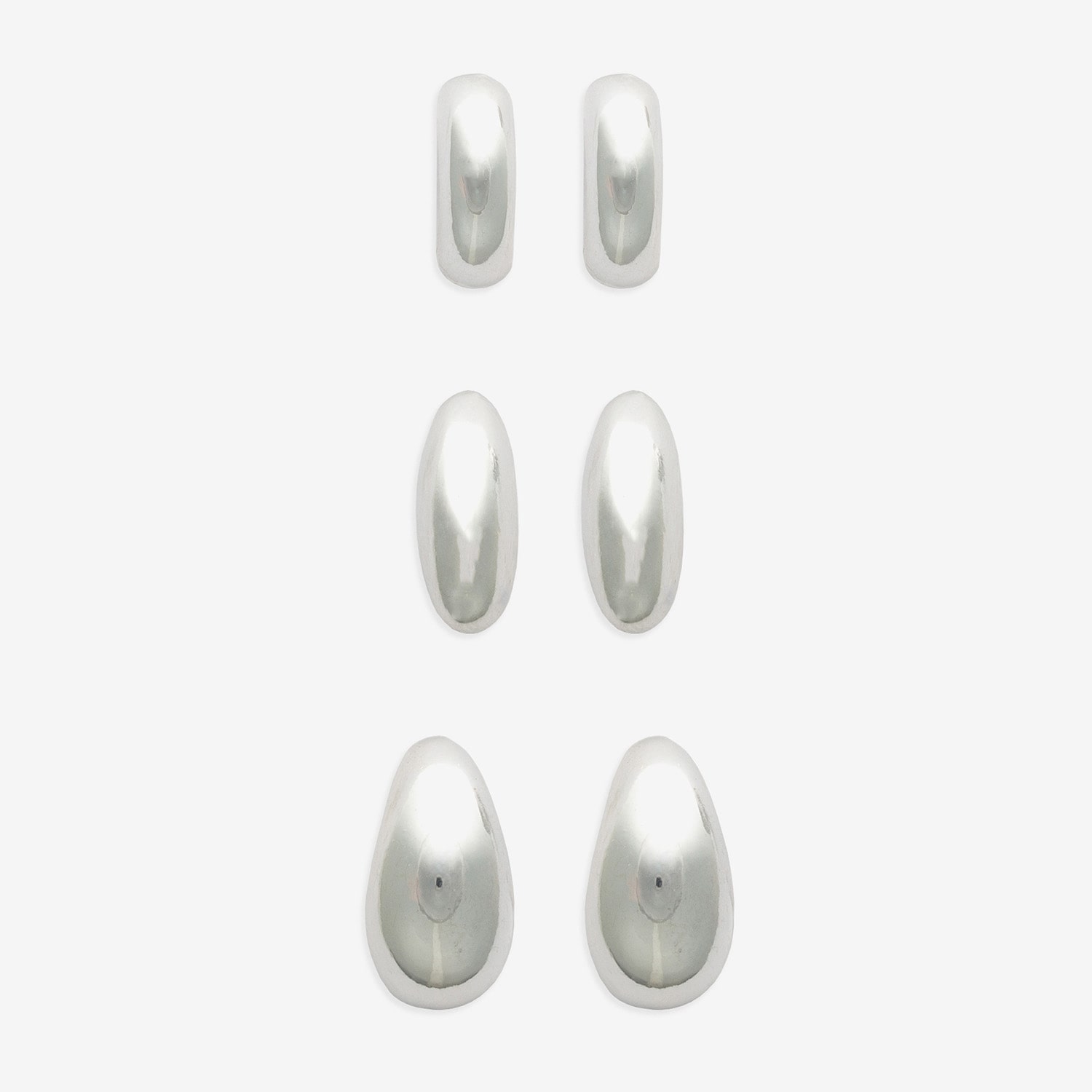 Mixit Womens 3 Pair Earring Set