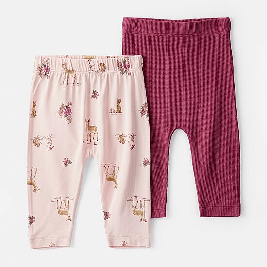 Carter's Purelysoft Baby Girls Ankle Regular Fit Pull-On Pant