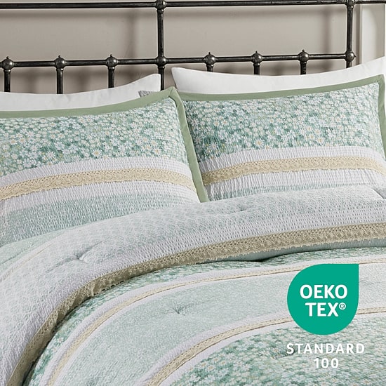 Madison Park Evian Seersucker 5-pc. Midweight Comforter Set