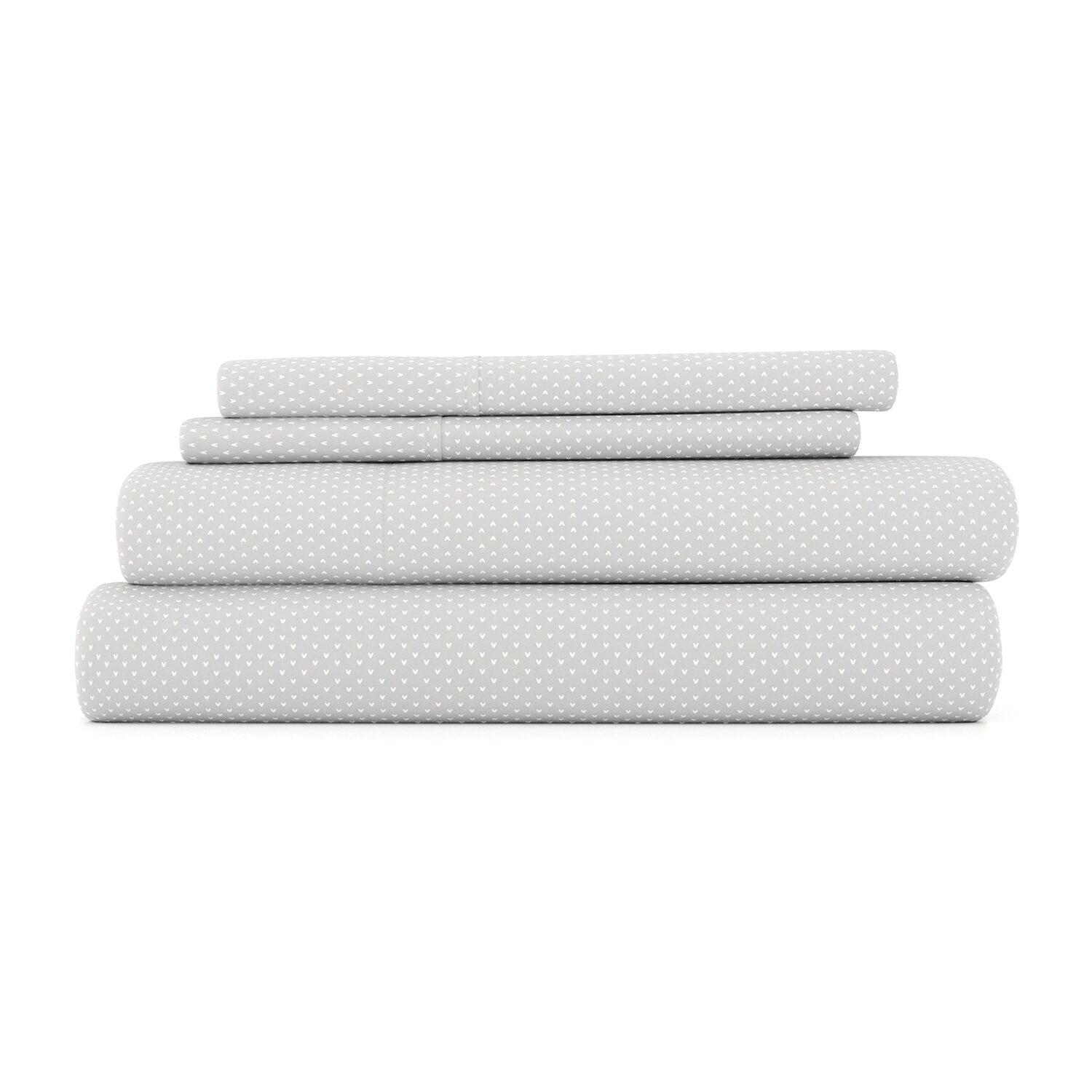 Casual Comfort Heart Pattern Deep Pocket Sheet Set