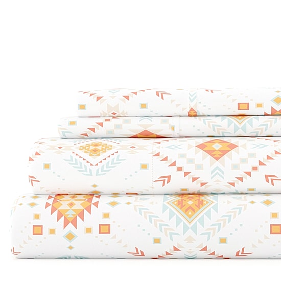Casual Comfort Boho Pattern Deep Pocket Sheet Set