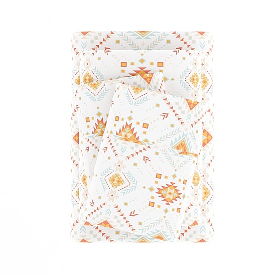 Casual Comfort Boho Pattern Deep Pocket Sheet Set