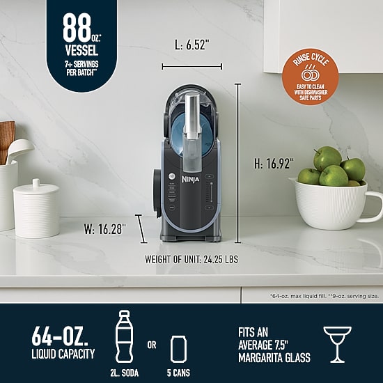 Ninja Slushi 88oz. Professional Frozen Drink Maker FS301, Color