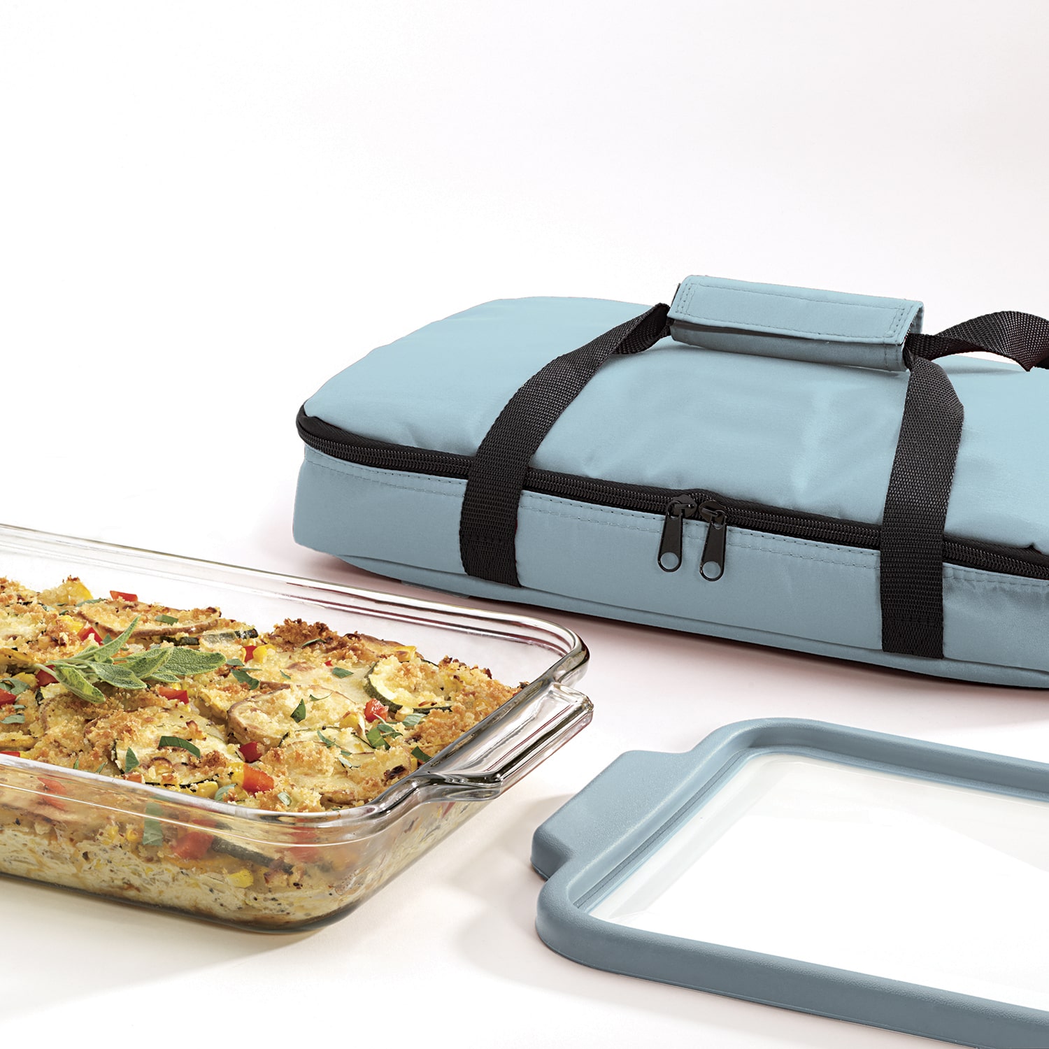 Anchor Hocking 3-pc. Glass Baking Dish with Lid and Tote