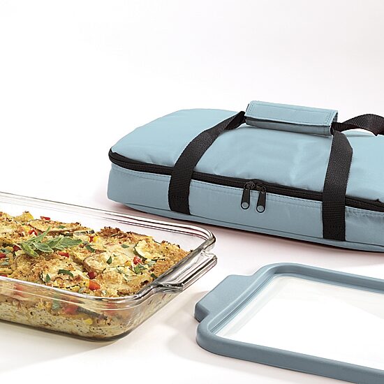 Anchor Hocking 3-pc. Glass Baking Dish with Lid and Tote
