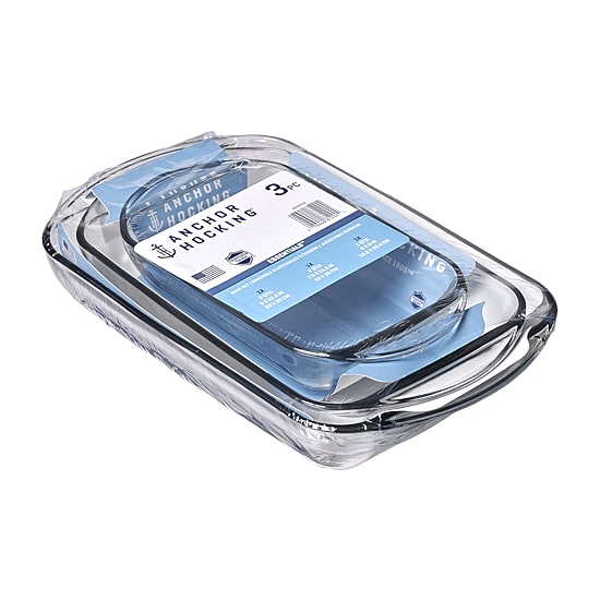 Anchor Hocking 3-pc.Glass Bakeware Set
