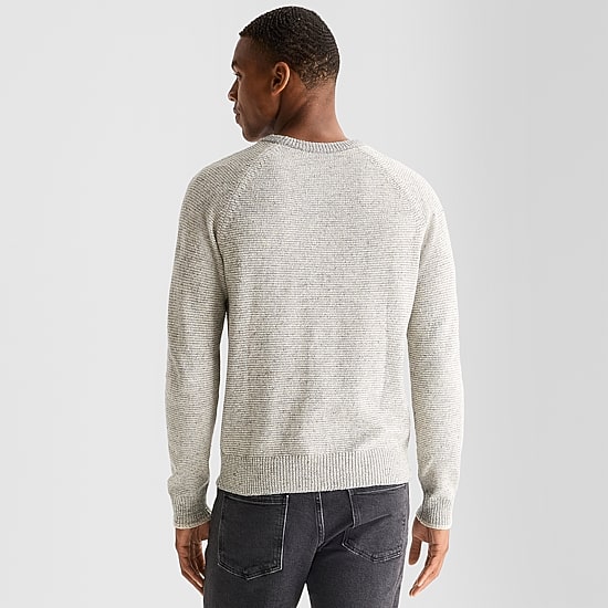 mutual weave Mens Crew Neck Long Sleeve Pullover Sweater