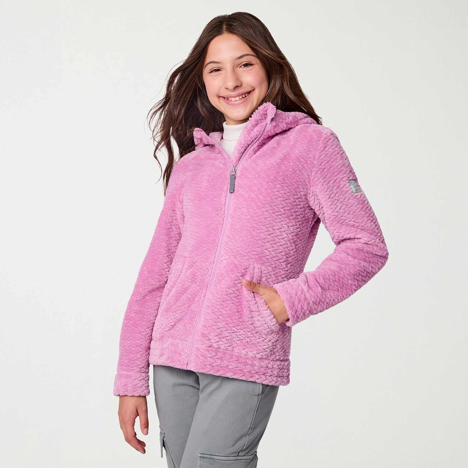 Free Country Little & Big Kid Girls Faux Fur Lightweight Jacket
