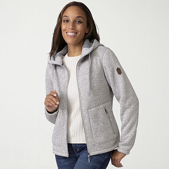 Free Country Womens Fleece Hooded Lightweight Jacket