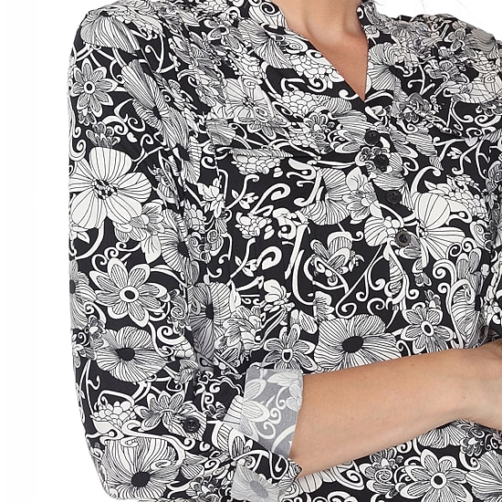 White Mark Womens Long Sleeve Tunic Top