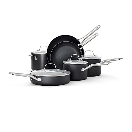 Calphalon Ceramic 12-pc. Non-Stick Cookware Set, Color: Silver Ash
