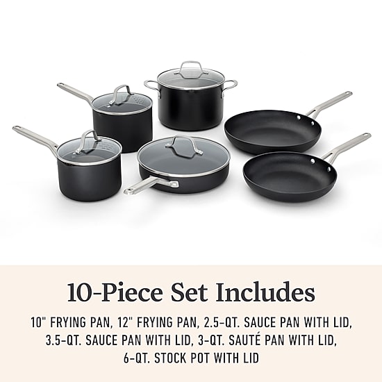 Calphalon Hard Anodized 10-pc. Cookware Set