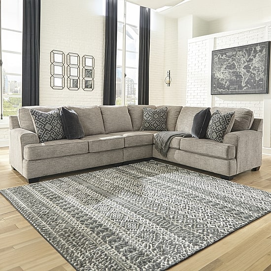 Signature Design by Ashley Bovarian 3-Piece Right-Arm Sofa, Left-Arm Loveseat Sectional