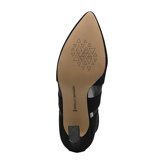 Adrienne Vittadini Womens Nuss Flared Heel Booties