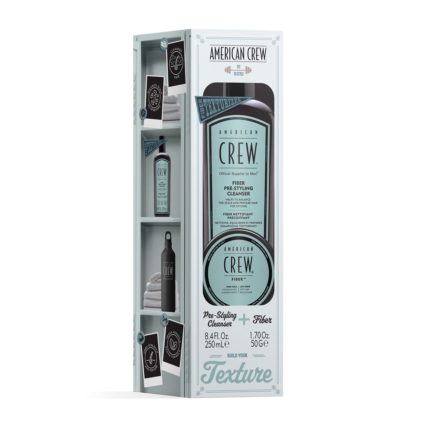 American Crew Fiber Prestyling Cleanser 2-pc. Value Set 10.2 oz.