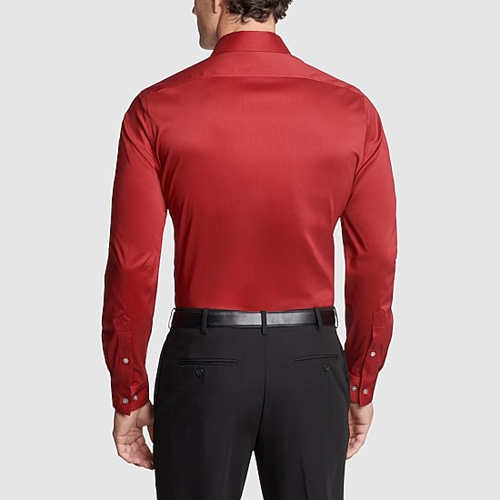 Van Heusen Ultra Flex Mens Slim Fit Stretch Fabric Wrinkle Free Long Sleeve Dress Shirt
