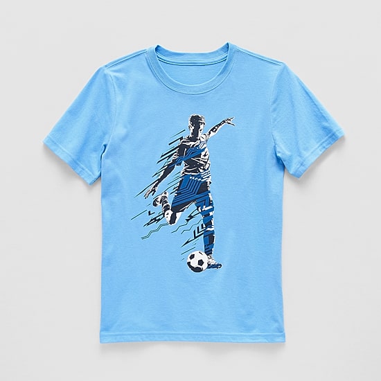 Xersion Little & Big Kid Boys Crew Neck Short Sleeve Regular Fit Graphic T-Shirt