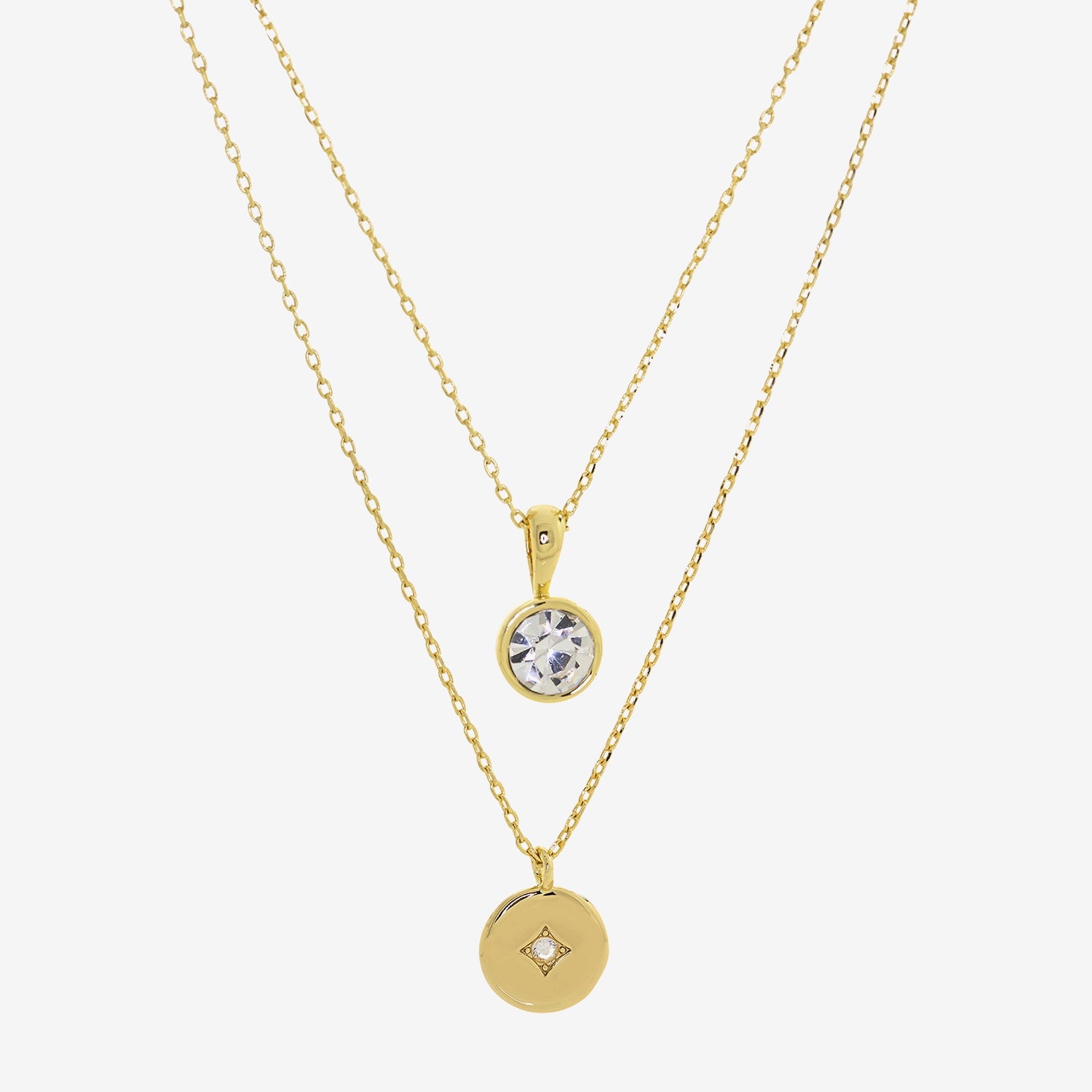 Sparkle Allure Womens Red Cubic Zirconia 14K Gold Over Brass Necklace Set