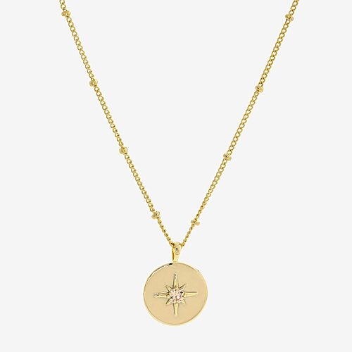 Sparkle Allure Birthstone Womens Red Cubic Zirconia 14K Gold Over Brass Round 16 Inch Pendant Necklace, One Size, November