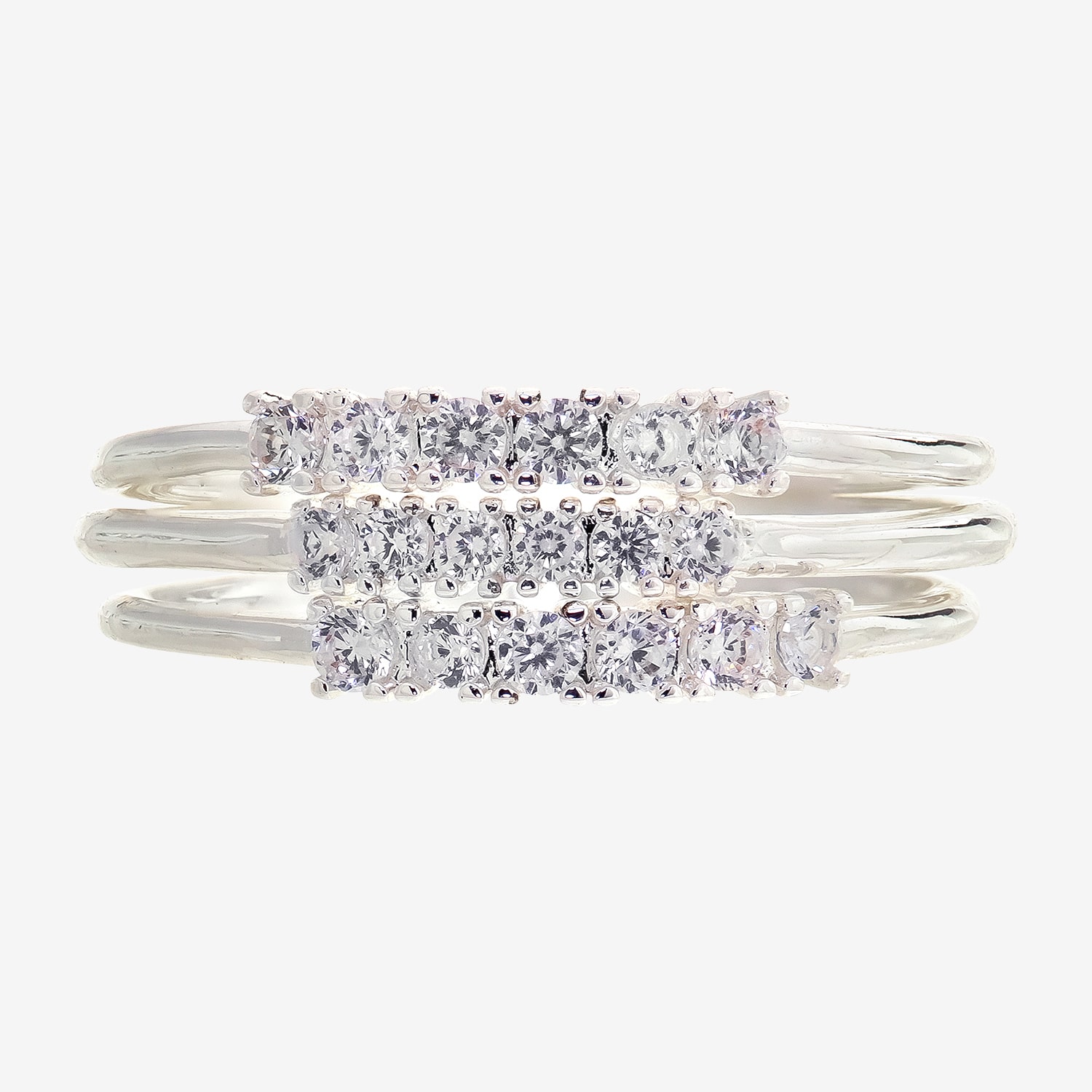 Sparkle Allure Birthstone Womens Red Cubic Zirconia Pure Silver Over Brass Ring Set