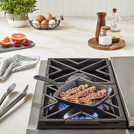 Mason Craft And More Square 6 3/4 Inch Cast Iron Grill Pan