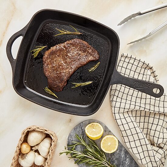 Mason Craft And More Square With Assist Handles 11 Inch Cast Iron Frying Pan