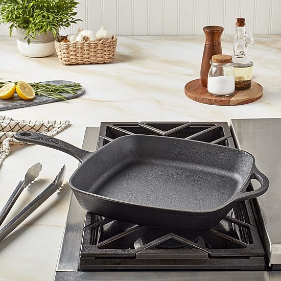 Mason Craft And More Square With Assist Handles 11 Inch Cast Iron Frying Pan