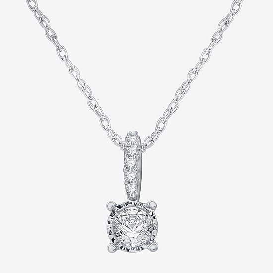 Ever Star (G / SI1-SI2) 1/2 CT. T.W. Lab Grown White Diamond Sterling Silver Round 2-pc. Jewelry Set