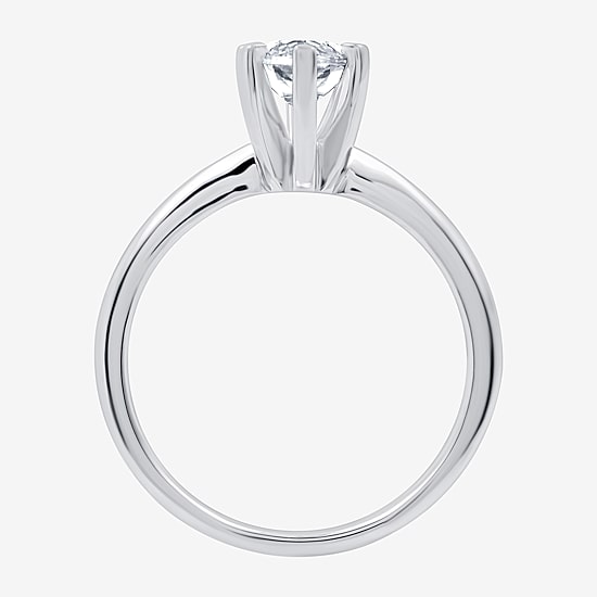 (G / SI2) Womens 2 CT. Lab-Grown White Diamond 14K Gold Marquise Solitaire Engagement Ring