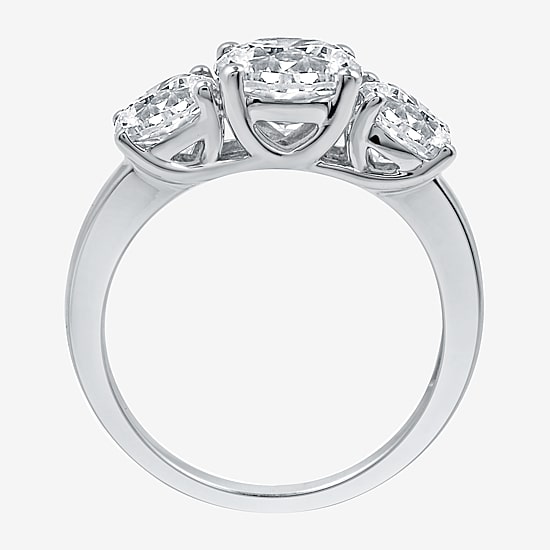 3 CT. T.W. Lab-Grown (G / SI1-SI2) Diamond Round 3-Stone Engagement Ring in 14K Gold